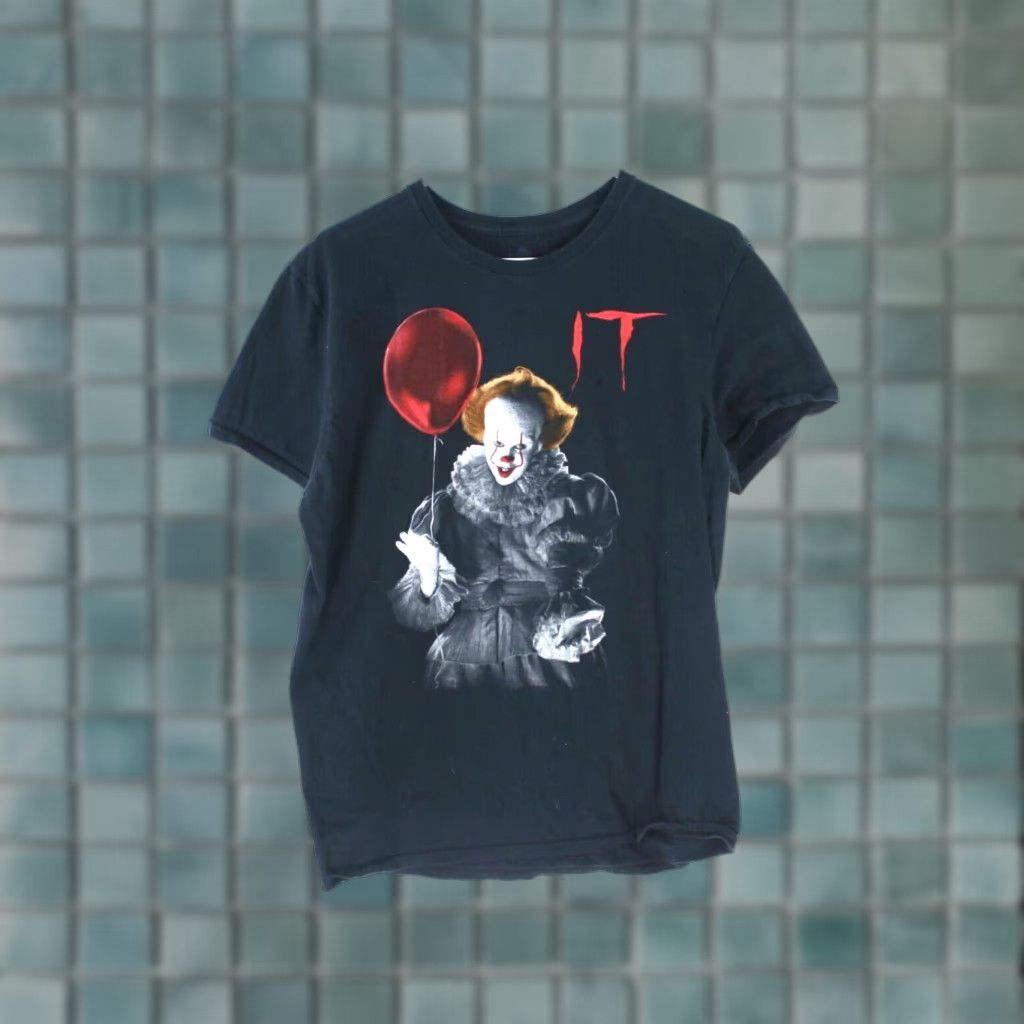 Vintage Pennywise Clown 3D Print Black T-Shirt Adult Large Horror Halloween Mens Size US L / EU 52-54 / 3 - 1 Thumbnail
