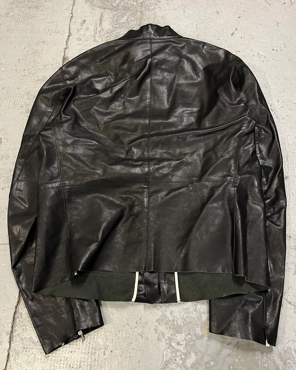 Jil Sander Jil Sander Black Leather Racer Jacket Size US M / EU 48-50 / 2 - 7 Thumbnail