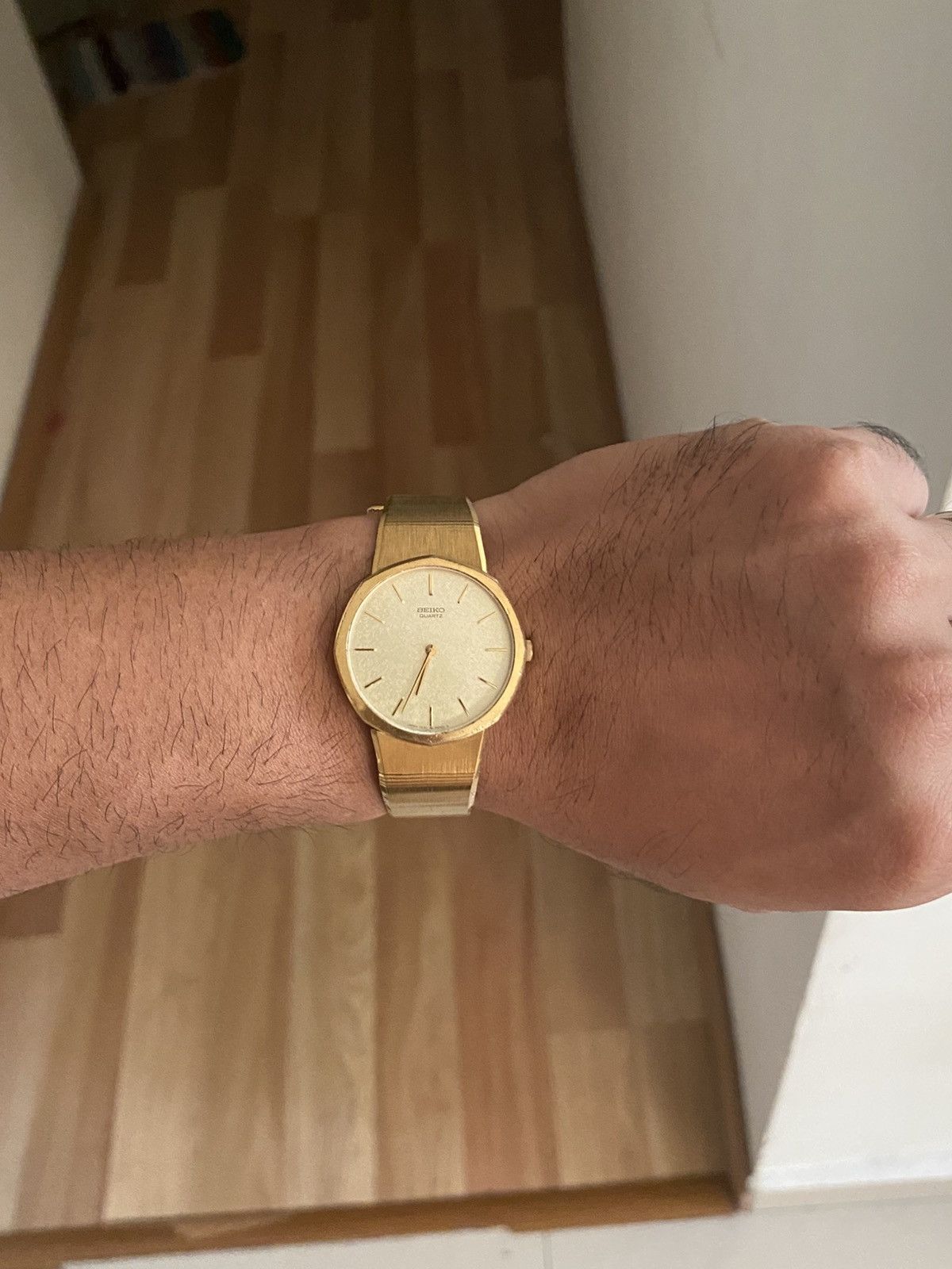 Japanese Brand × Seiko × Vintage Rare Vintage Seiko Octagonal Gold 7430 6000 Japan Size ONE SIZE - 9 Thumbnail