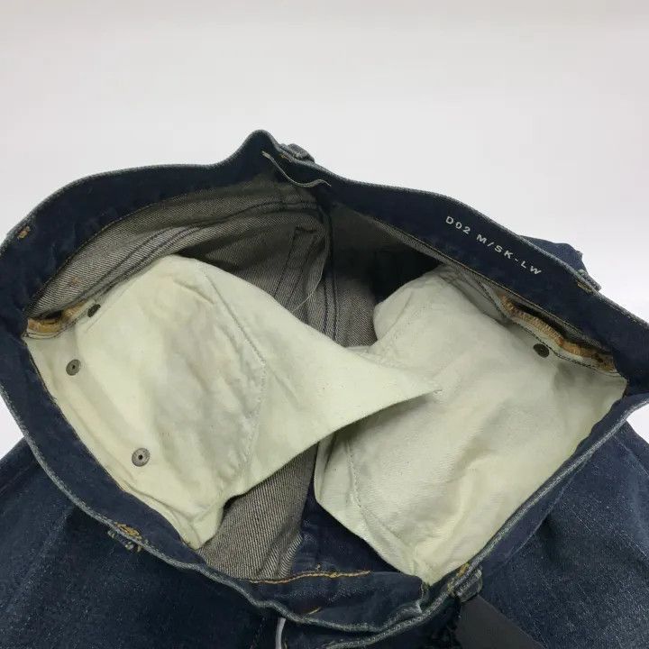 Yves Saint Laurent Blue Straight-Leg Denim Pants-2507 Bottoms