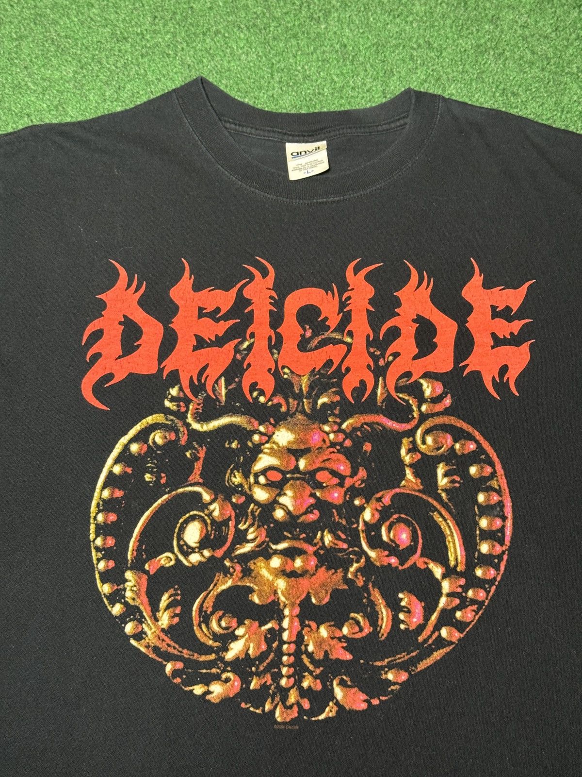 Band Tees Deicide Vintage Y2K Metal Crazy Backhit Rare Band T Shirt Size US L / EU 52-54 / 3 - 3 Thumbnail