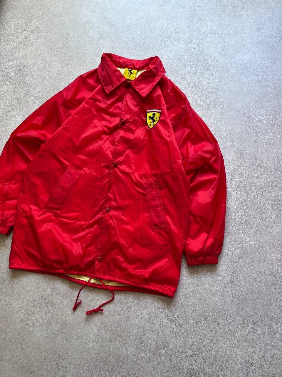 Ferrari Vintage Ferrari Licensed Red Nylon Jacket Y2K L Size US L / EU 52-54 / 3 - 3 Thumbnail