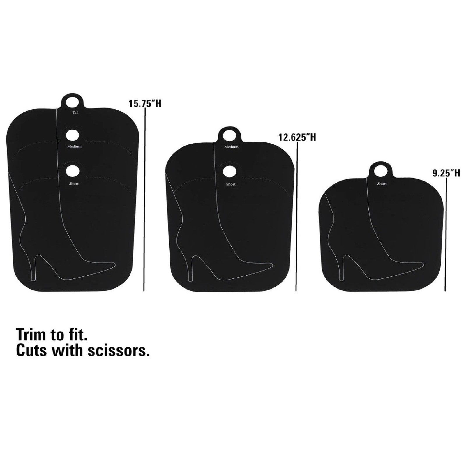 The Unbranded Brand Boot Shapers Cedar Fresh Adjustable Pack Of 4 Black New Size ONE SIZE - 5 Thumbnail