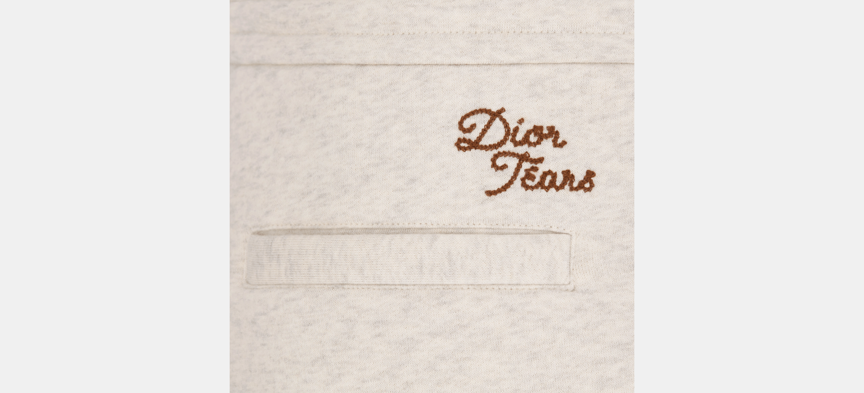 DENIM TEARS × Dior o1w1db10824 Track Shorts in Ecru Size US 38 / EU 54 - 3 Thumbnail