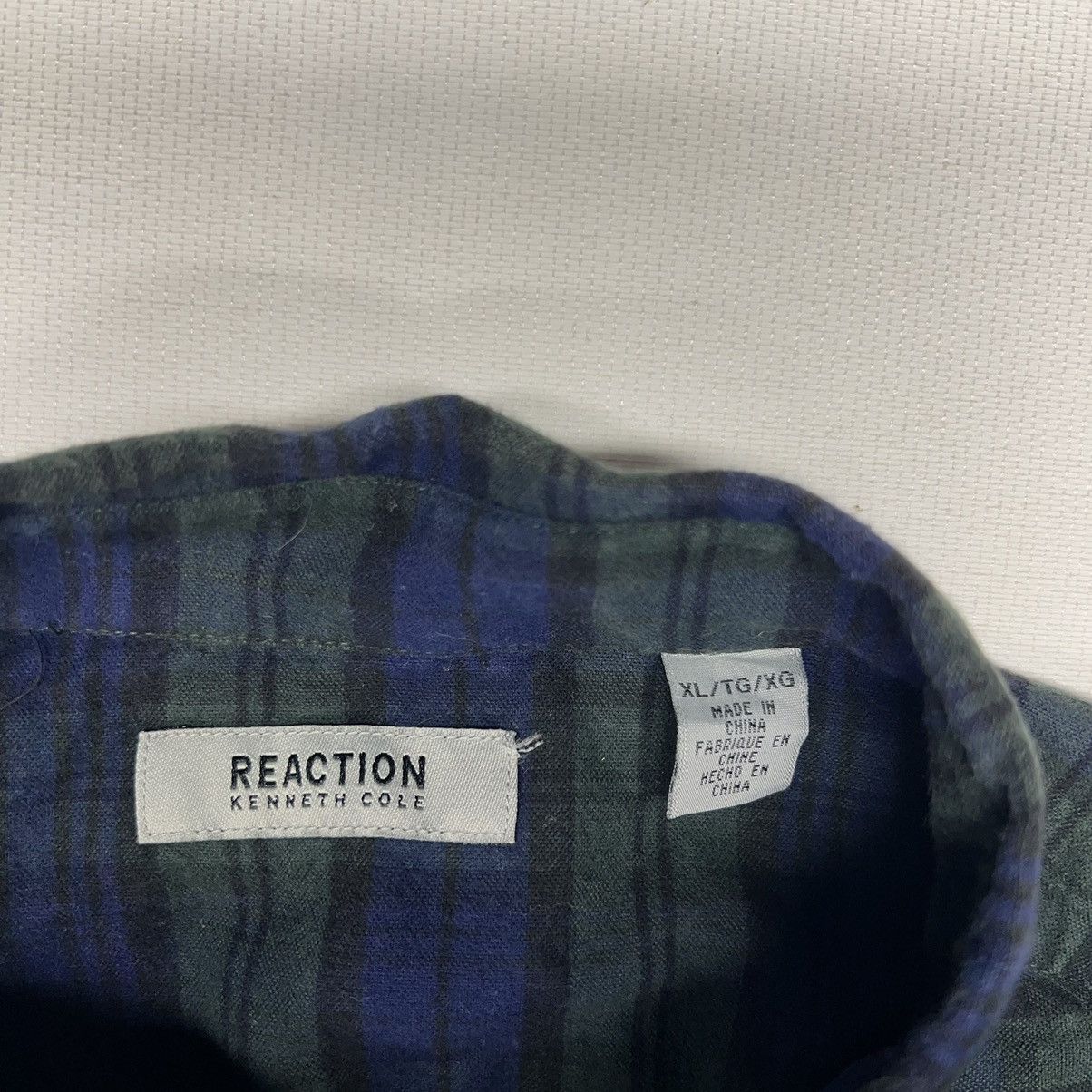 Kenneth Cole Kenneth Cole Reaction Flannel Shirt Button Down Green Blue Size US XL / EU 56 / 4 - 5 Thumbnail