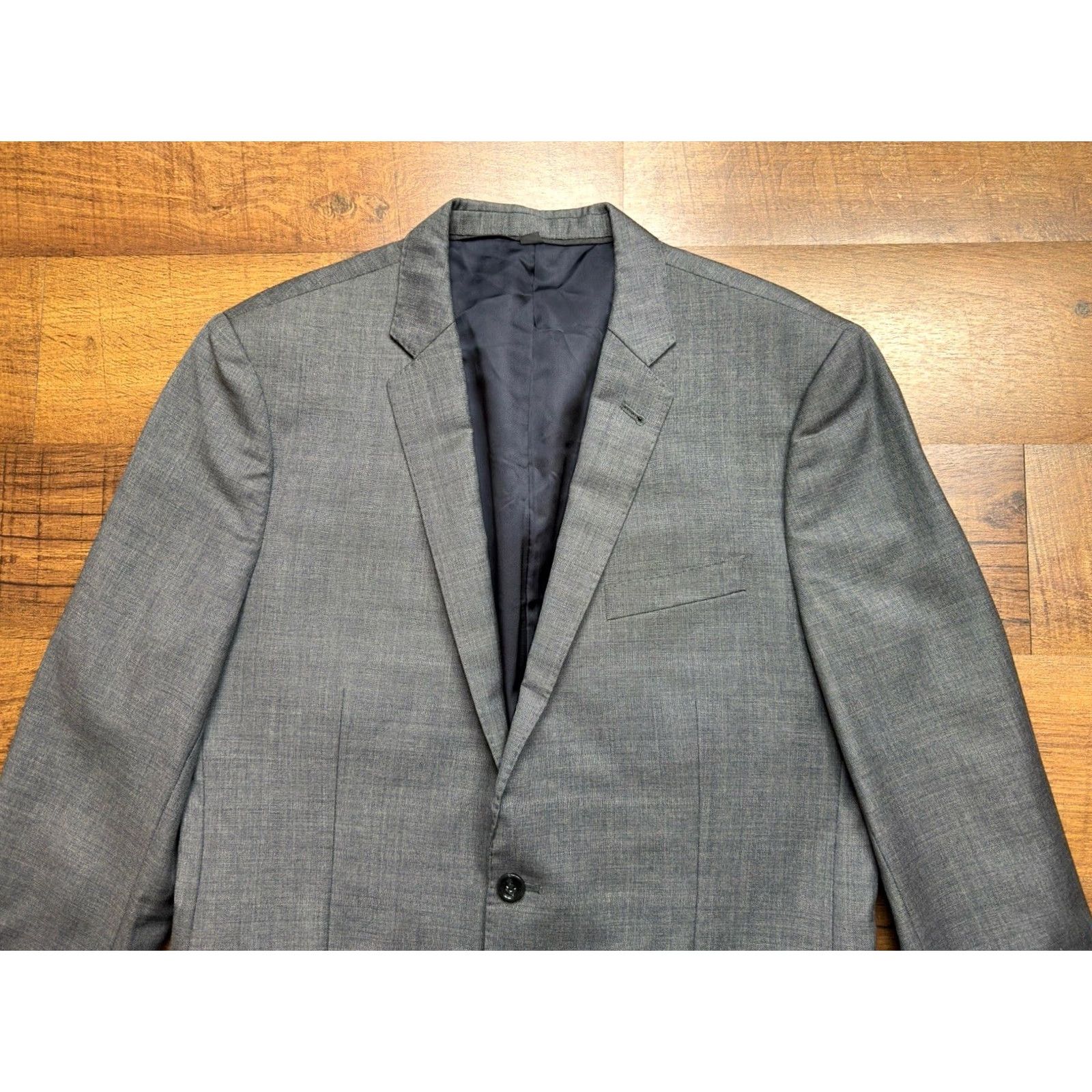 J.Crew J.CREW Ludlow Suit Mens Slim Tollegno 1900 2 Piece 42R Gray Wool Classic 34x29.5/32 Notch Lapel Double-Vented 2-Button Front Womens? Size 42R - 5 Thumbnail