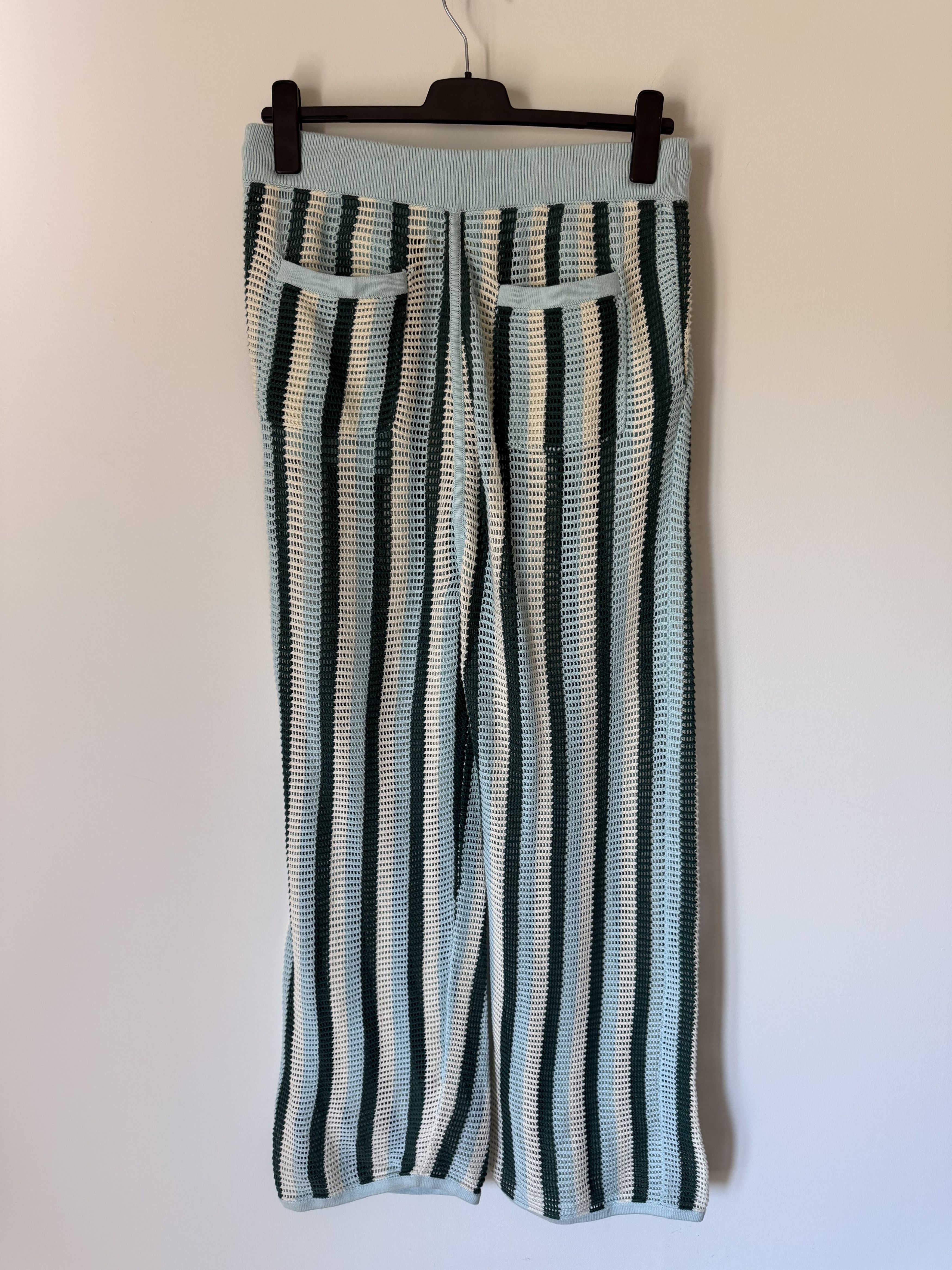 Aime Leon Dore Aime Leon Dore Mesh Knit Pants in Blue Multicolor Size US 34 / EU 50 - 4 Thumbnail