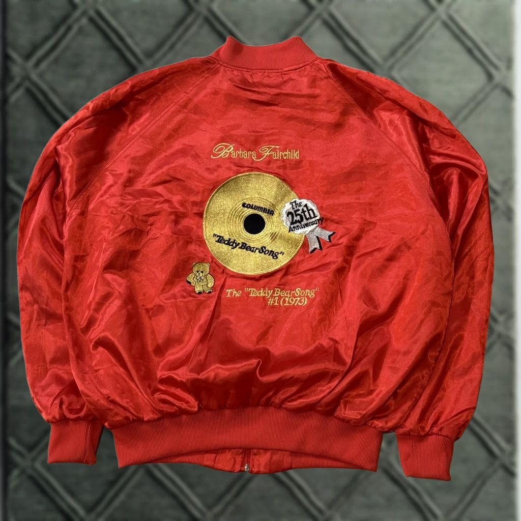 Vintage VINTAGE Barbara Fairchild Teddy Bear Song Bomber Jacket M Red Unisex Adults 90s 70s 80s Country Logo Zipper Full Zip Limited Edition All Seasons Size US M / EU 48-50 / 2 - 1 Thumbnail