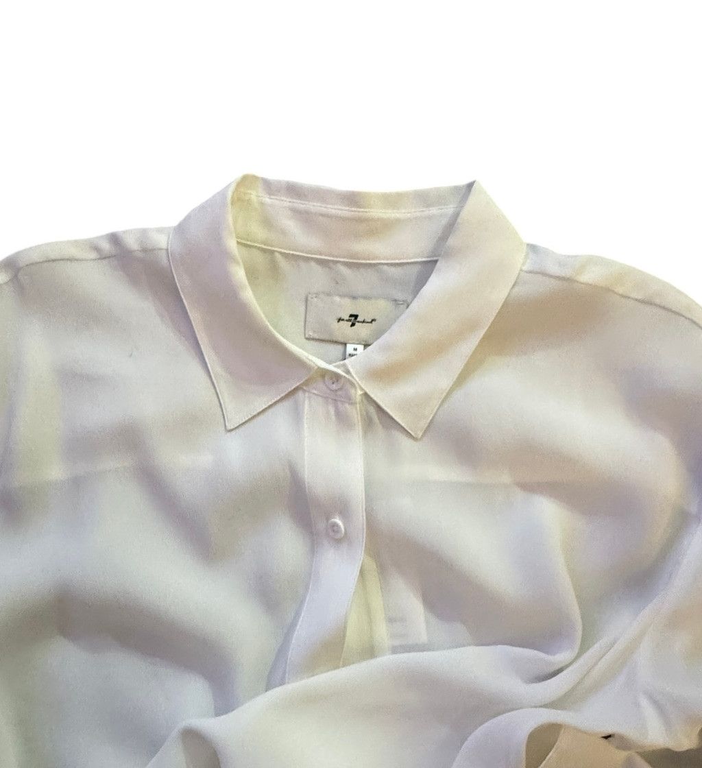 7 For All Mankind 7 For All Mankind Silk Button Down Shirt M Size M / US 6-8 / IT 42-44 - 6 Thumbnail