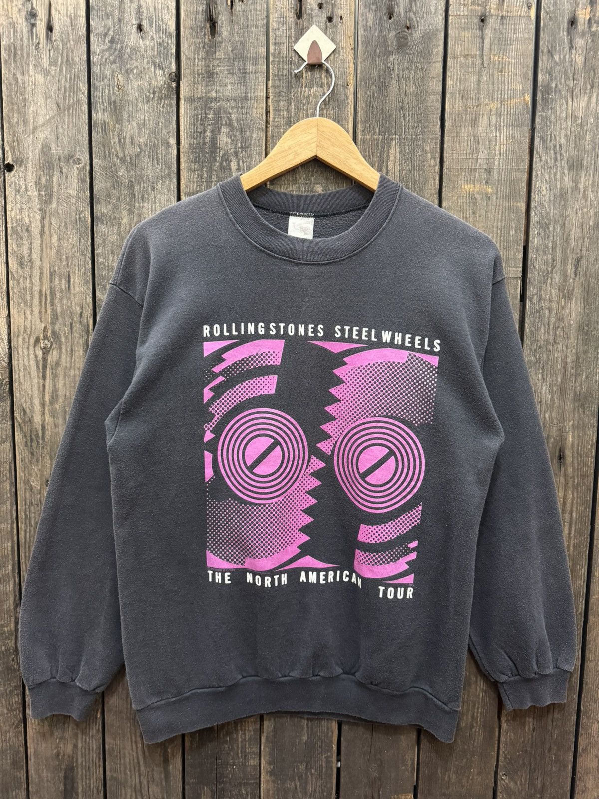 Band Tees × The Rolling Stones × Vintage Vintage 1989 Rolling Stone Steel Wheels North American Tour Size US M / EU 48-50 / 2 - 1 Thumbnail