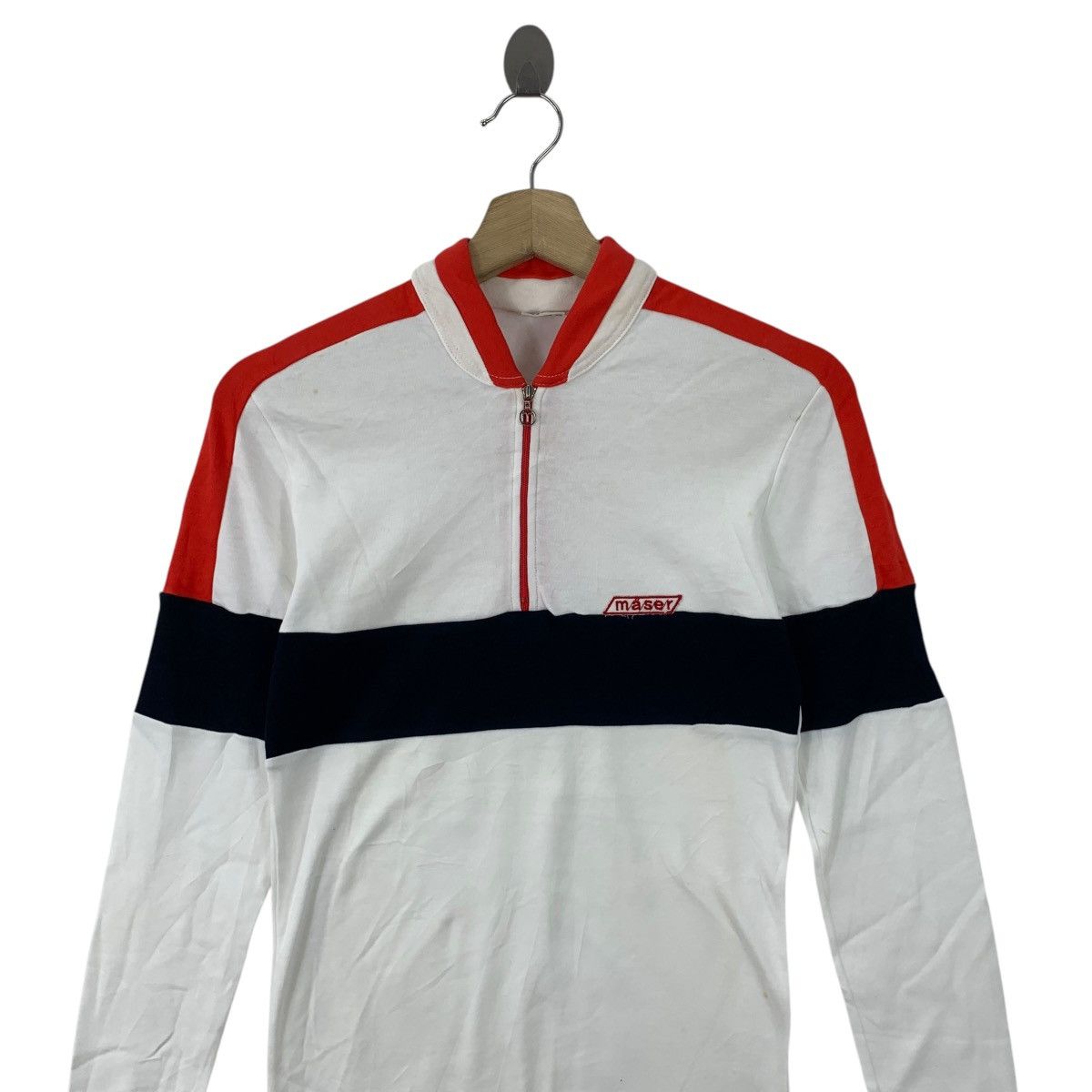 Vintage Vintage 80’ MASER AUSTRIA Half Zipper Sweatshirt Tee Shirt Size XXS / US 00 / IT 34 - 2 Thumbnail