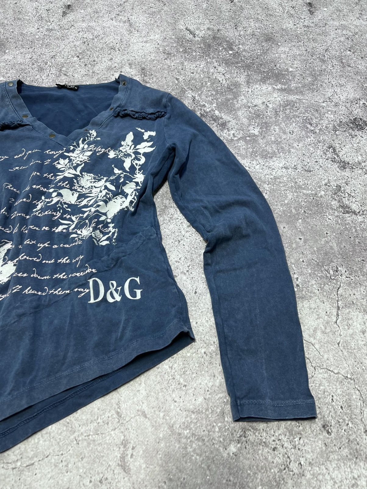 Dolce & Gabbana VTG Dolce & Gabbana All Over Print Top Long Sleeve Y2K Style Size M / US 6-8 / IT 42-44 - 6 Thumbnail