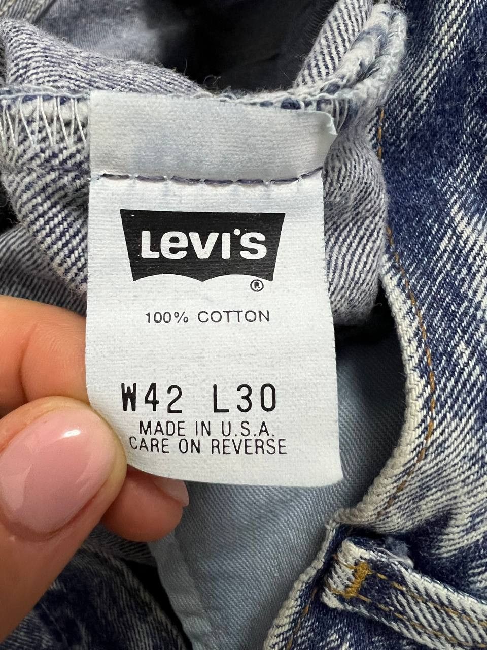 Levi's × Vintage Levi's 501 90s Vintage Rare Jeans Denim USA Made Washed W 42 Size US 42 / EU 58 - 5 Thumbnail