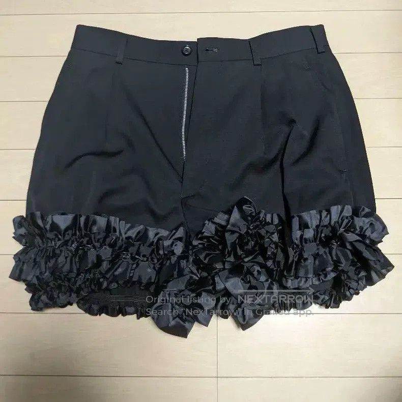 Comme des Garcons Comme Des Garcons size S Black vintage lace design culotte Size 23" - 1 Thumbnail