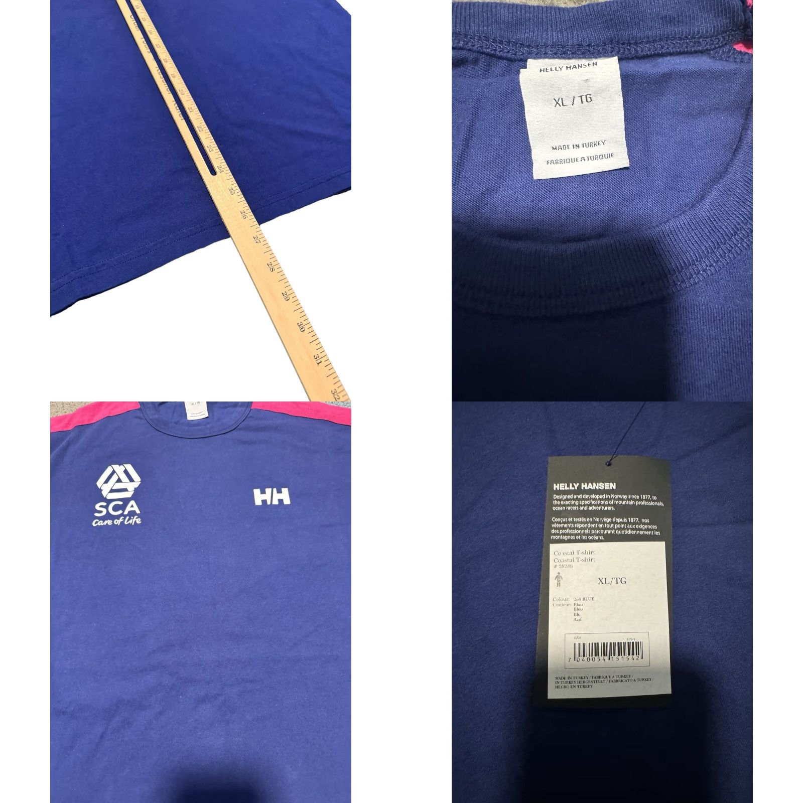 Helly Hansen VINTAGE Helly Hansen Costal Racing Team Shirt Men XL Blue Crew Neck Short Sleeve 100% Cotton Embroidered Logo NWT Ocean Racing All Seasons 2010-2019 Size US XL / EU 56 / 4 - 9 Thumbnail
