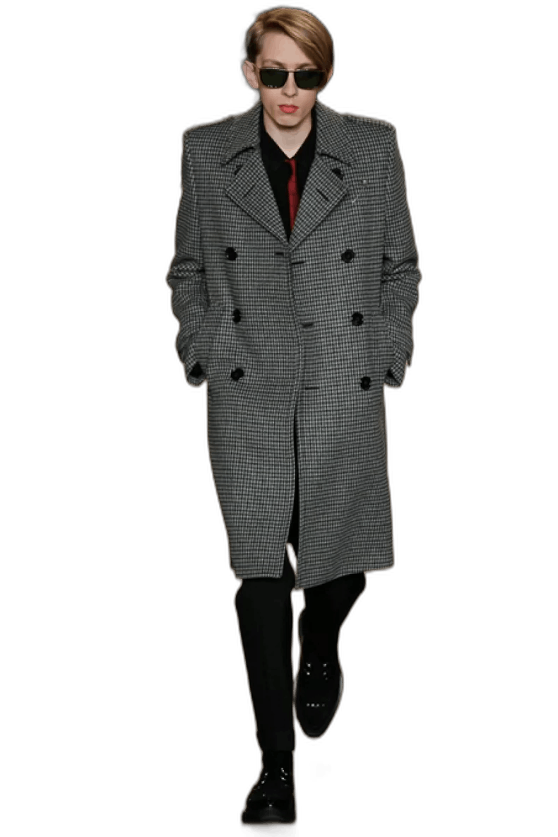 Saint Laurent Paris Saint Laurent Paris SLP Houndstooth Coat Size US M / EU 48-50 / 2 - 1 Thumbnail
