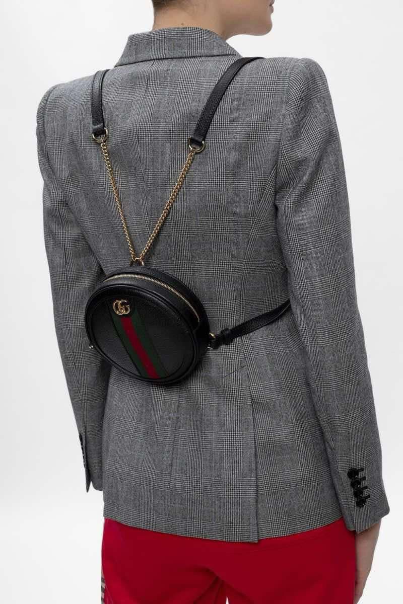 Gucci Gucci Black Ophidia Mini Backpack Size ONE SIZE - 2 Thumbnail