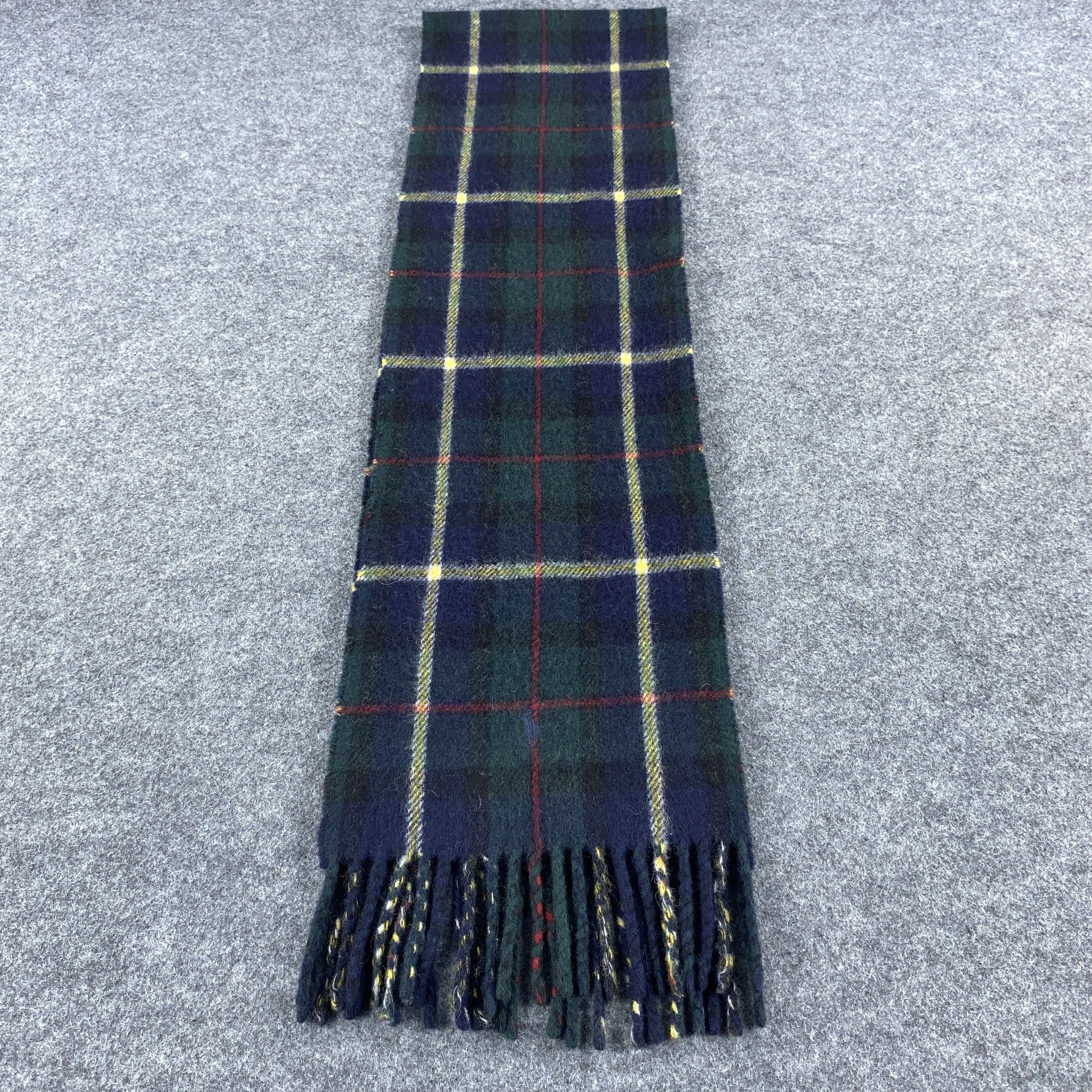 Polo Ralph Lauren × Vintage GF10641 Polo Ralph Lauren Scarf Neck Wear Muffler Nova Check Size ONE SIZE - 5 Thumbnail