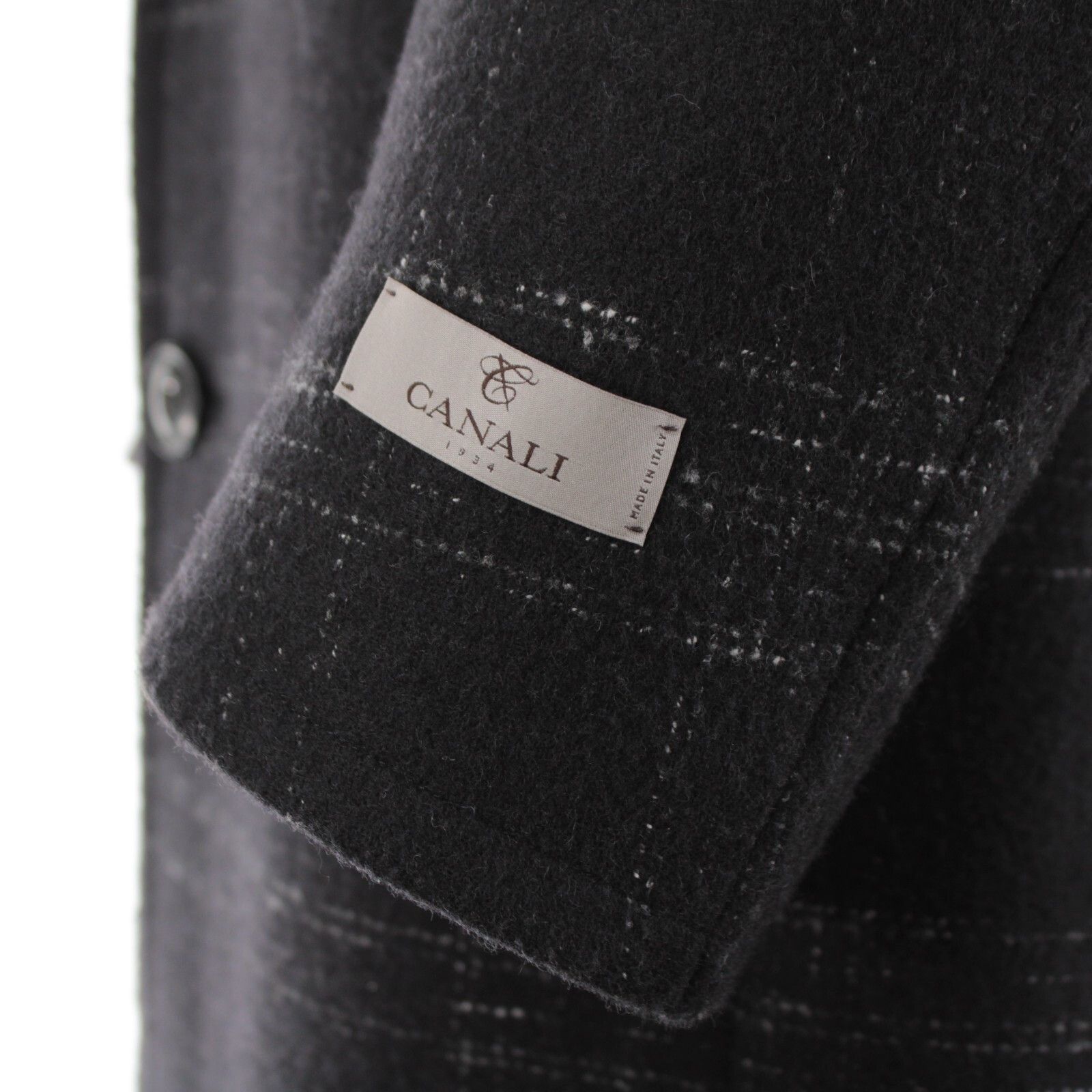 Canali Canali Coat Size XL US In Black Wool Blend Size US XL / EU 56 / 4 - 3 Thumbnail
