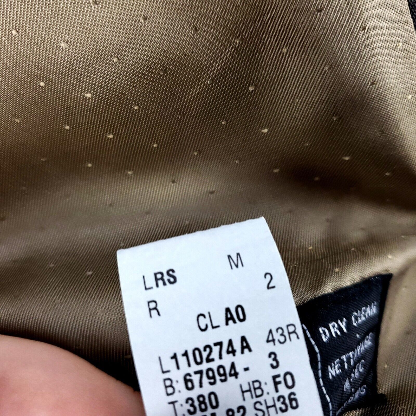 Calvin Klein Calvin Klein Wool Beige 2 Button Blazer 40L Tagged 43R Size 40L - 9 Thumbnail