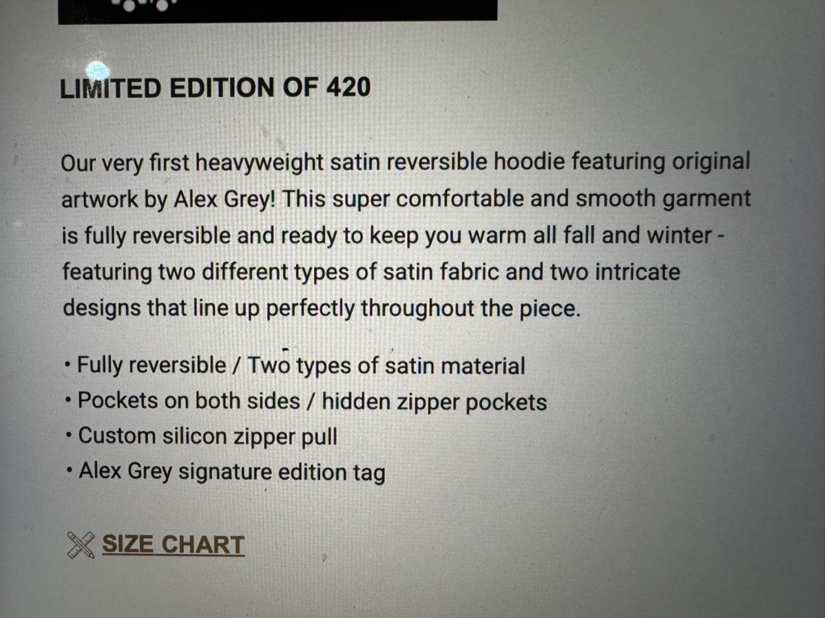 Other Bardo being reversible heavyweight hoodie by Alex Gray Size US L / EU 52-54 / 3 - 8 Thumbnail