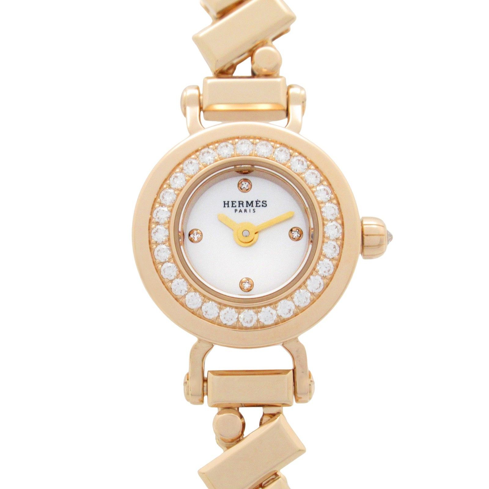 Hermes Hermes Hermes Faubourg Polka Mini Au750 Watch Calfskin Quartz Size ONE SIZE - 1 Thumbnail