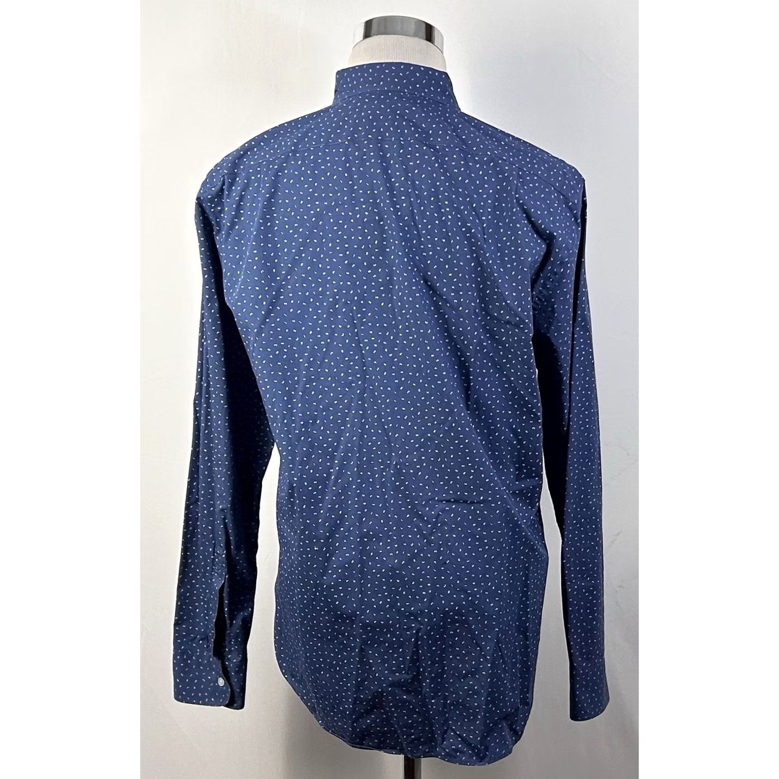J.Crew J.CREW Shirt Button-Down Blue White Numbers Print Mercantile Flex Casual M Mens Size US M / EU 48-50 / 2 - 5 Thumbnail