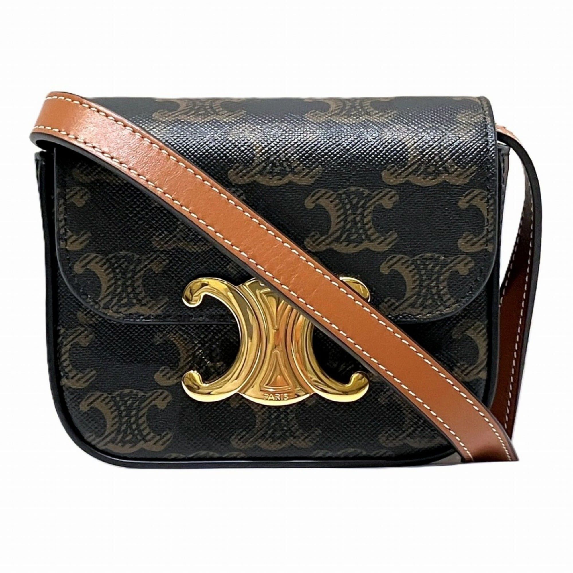 Celine Celine Mini Claude Shoulder Bag Triomphe Size ONE SIZE - 1 Thumbnail