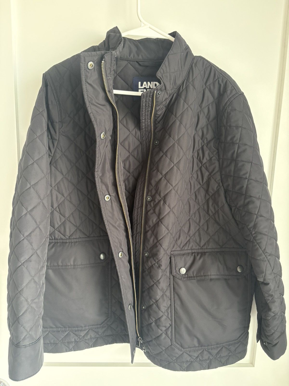 Lands' End Lands' End Reversible Barn Quilted Jacket L/P (14-16) Size L / US 10 / IT 46 - 2 Thumbnail