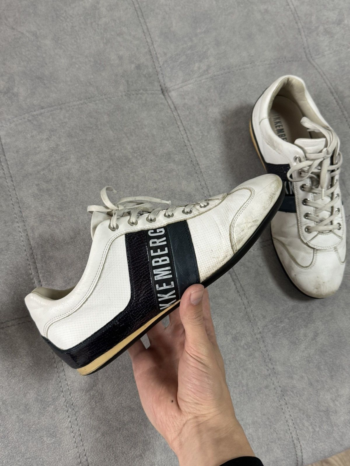 Dirk Bikkembergs × Vintage Dirk Bikkembergs Leather Y2K Avant garde Shoes Sneakers 41 Size US 8 / EU 41 - 5 Thumbnail