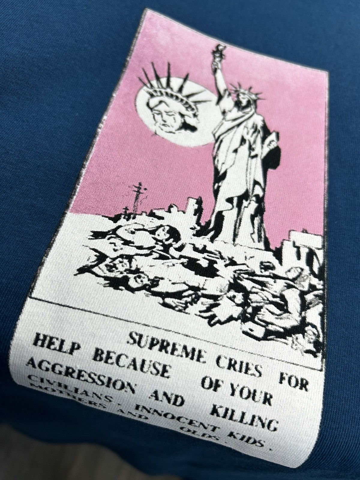 Supreme Supreme Statue of Liberty T-shirt Size US XL / EU 56 / 4 - 3 Thumbnail