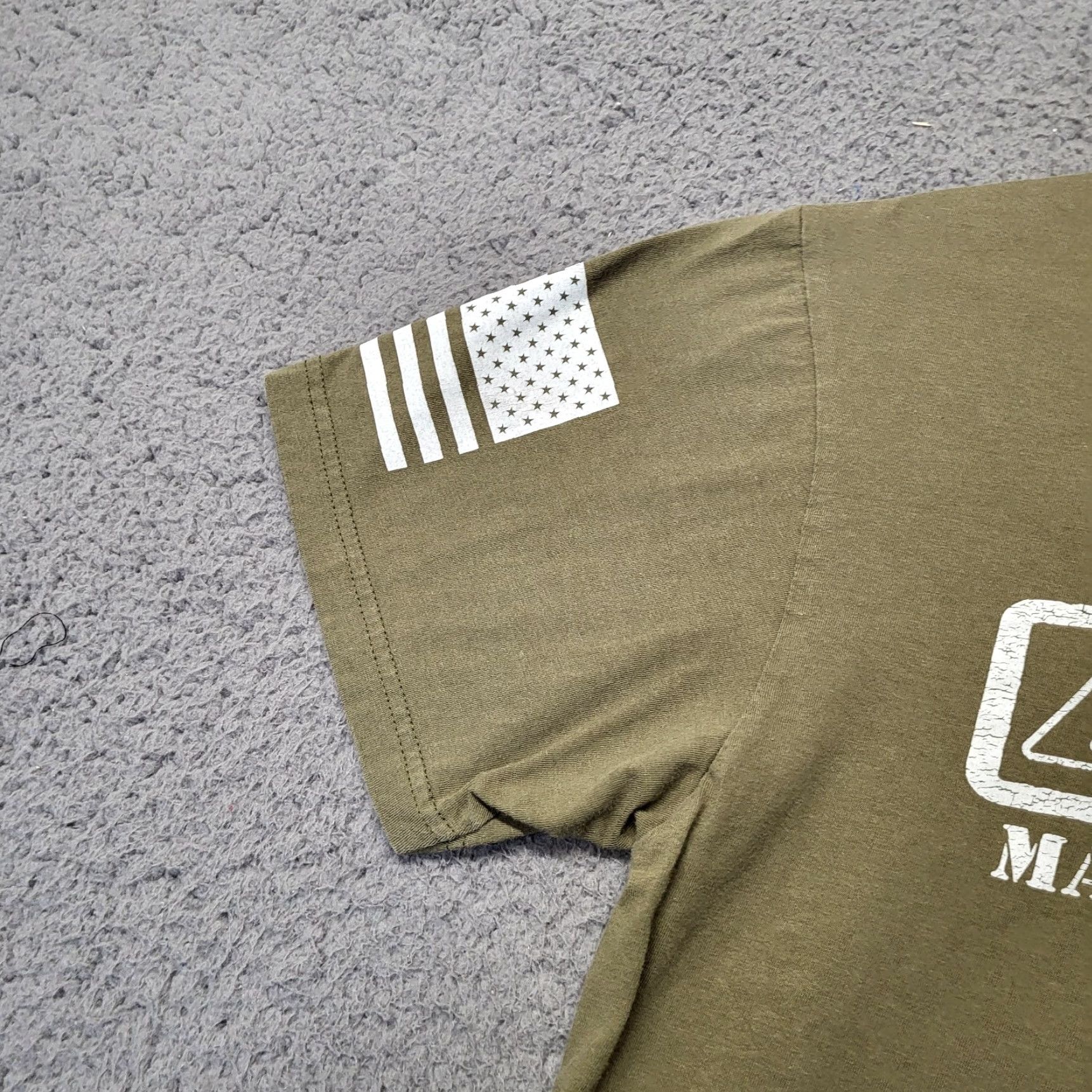 Vintage Grunt Style T-Shirt Mens Size M Military Khaki Basic This We'll Defend Shirt Size US M / EU 48-50 / 2 - 5 Thumbnail