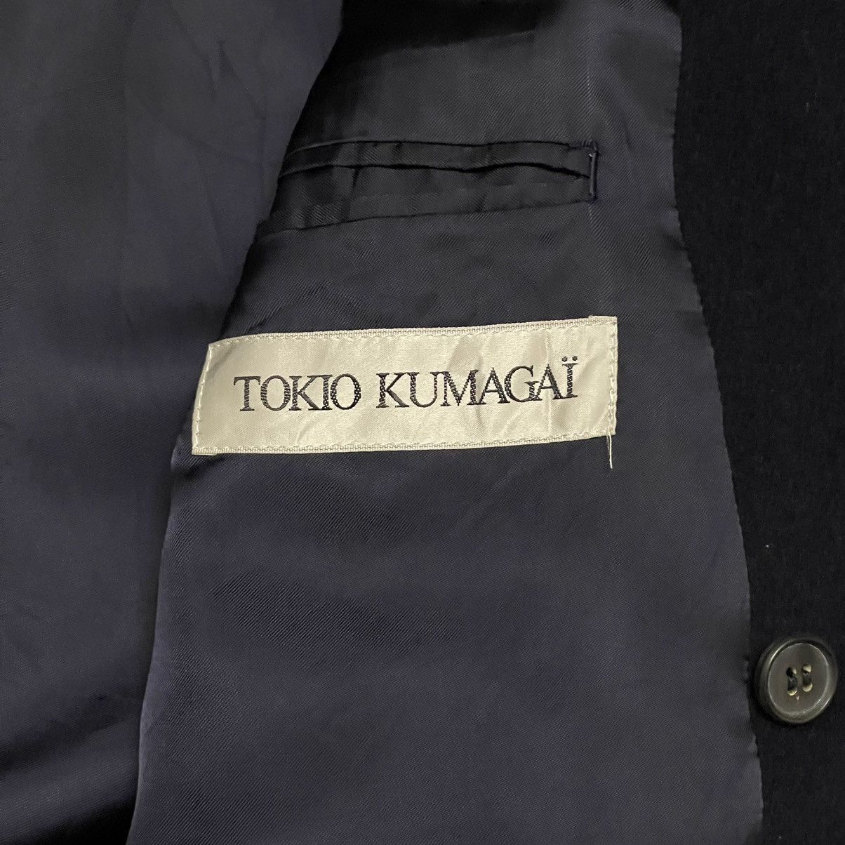 Tokio Kumagai Vintage Tokio Kumagai Wool Double Breasted Long Coat Size US M / EU 48-50 / 2 - 9 Thumbnail