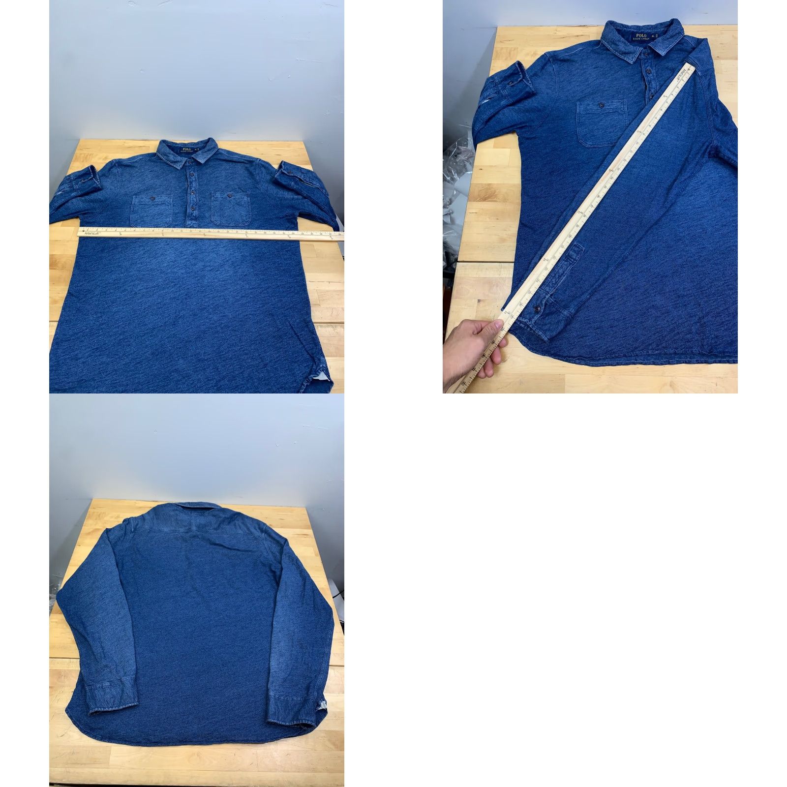Polo Ralph Lauren Polo Ralph Lauren Henley Polo Shirt Men XL Long Sleeve Blue Casual Preppy 12818 Size US XL / EU 56 / 4 - 8 Thumbnail