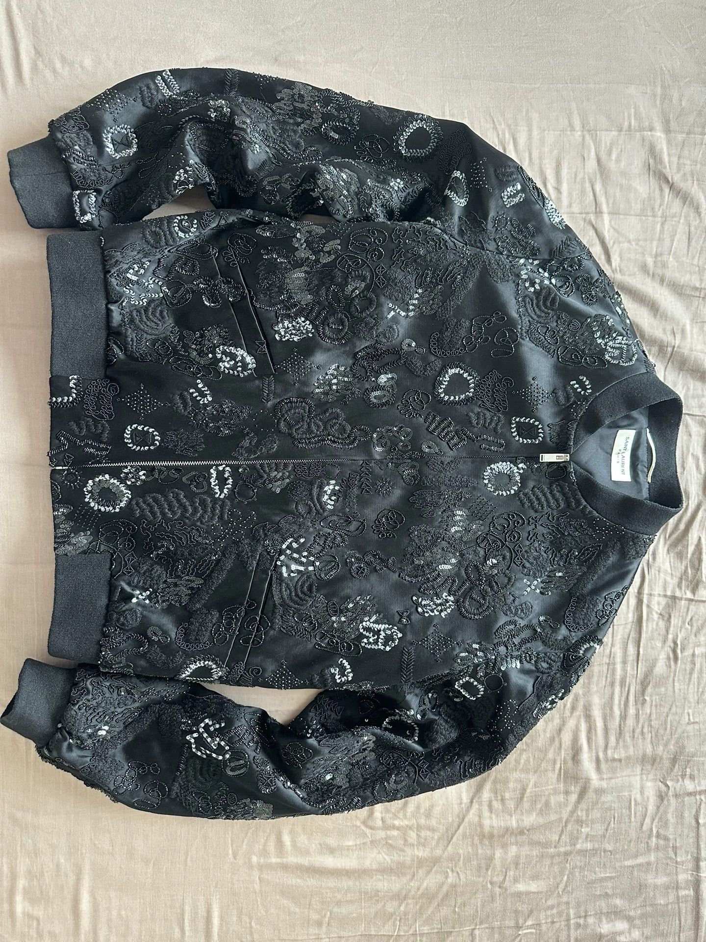 Saint Laurent Paris Saint Laurent Paris Heavy Industry Embroidered Baseball Jacket Size US L / EU 52-54 / 3 - 1 Thumbnail