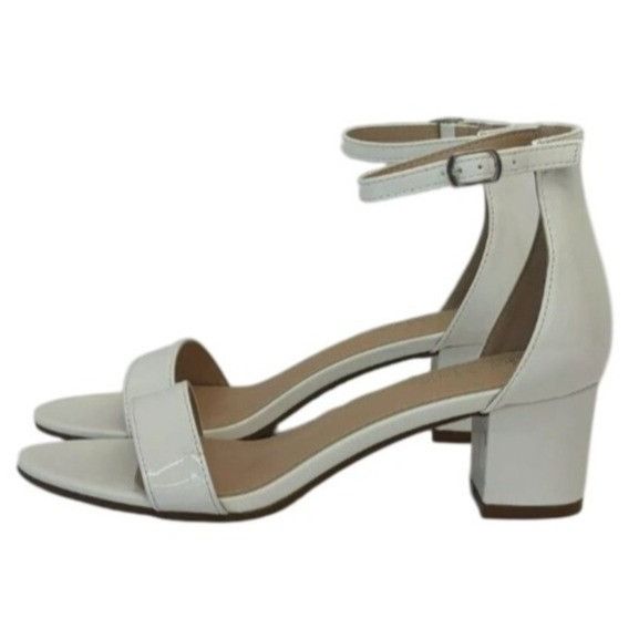 Other BELLA MARIE / Jean-07 / White / Block Sandals With Ankle Str Size US 8.5 / IT 38.5 - 2 Thumbnail