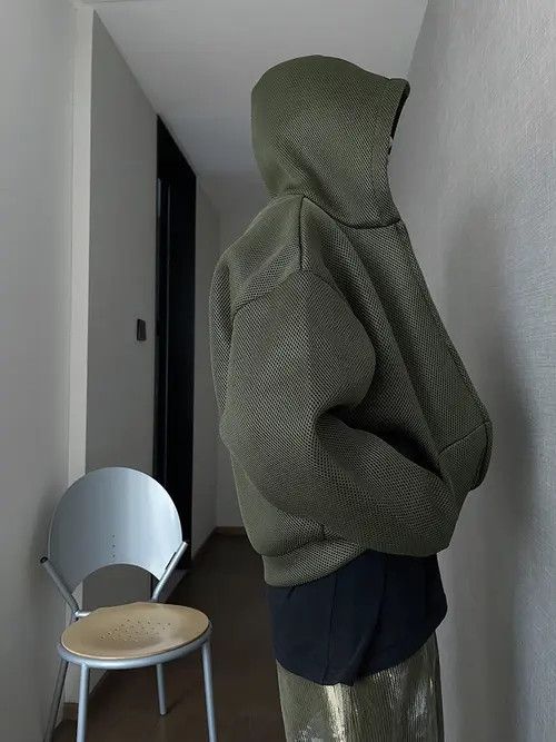 VIBE Double Layer Green Mesh Hoodie Size US M / EU 48-50 / 2 - 6 Thumbnail