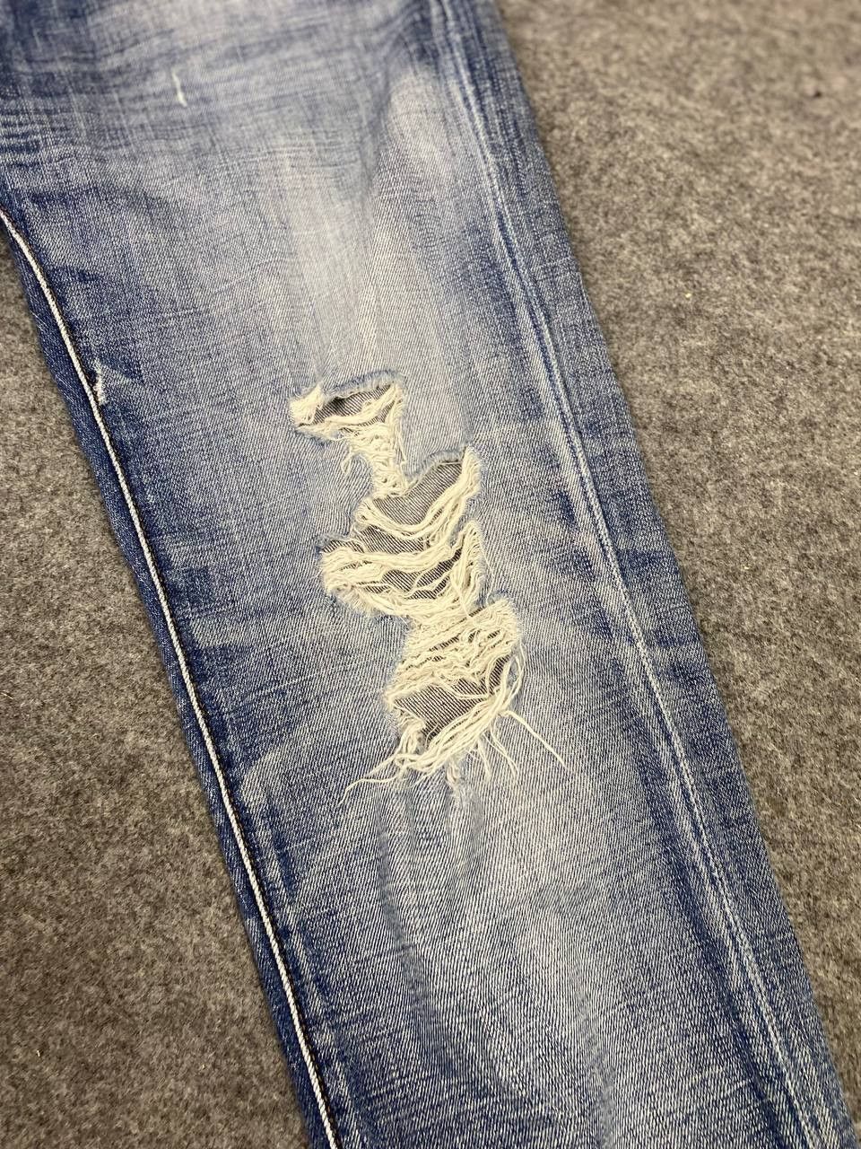 Japanese Brand uniqlo fabric by kaihara japanese brands distressed denim Size US 32 / EU 48 - 8 Thumbnail