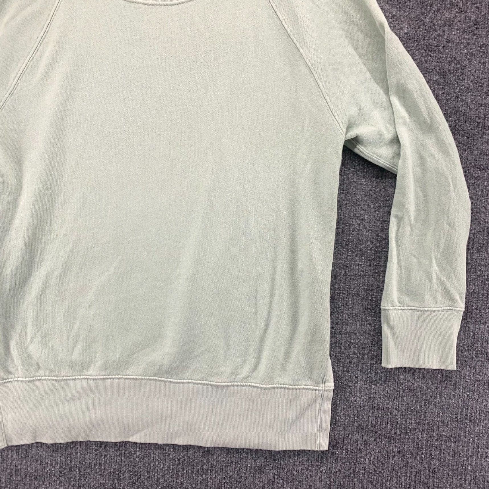 Gap Gap Sweatshirt Womens Medium M Green Pullover Side Slit Casual Ladies Crewneck Pullover Crew Neck Solid Cotton Polyester Comfort Regular Size M / US 6-8 / IT 42-44 - 6 Thumbnail
