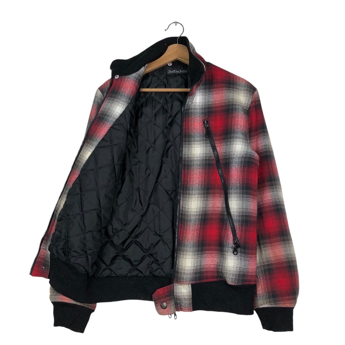 In The Attic 📌Vintage Bomber Jacket In The Attic Punk Tartan Design Size US L / EU 52-54 / 3 - 12 Thumbnail