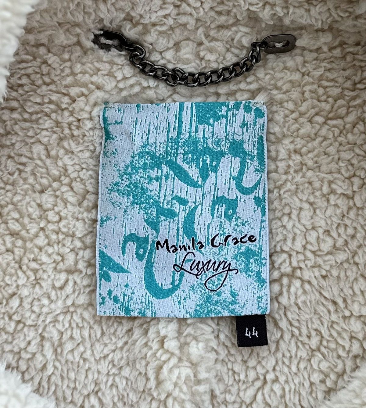 Other Manila Grace Luxury Fur Jacket Coat Sherpa Women's Size 44 Size M / US 6-8 / IT 42-44 - 8 Thumbnail