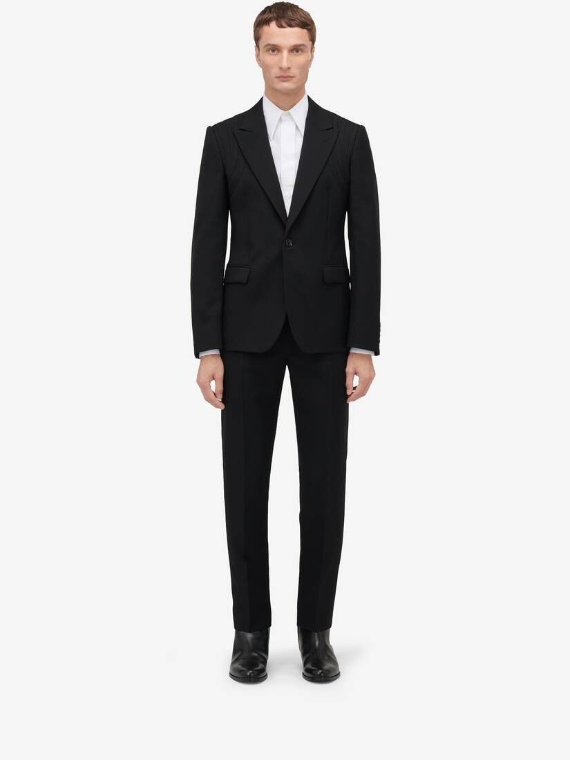 Alexander McQueen o1w1db10925 Herness Single-Breasted Jacket in Black Size US M / EU 48-50 / 2 - 3 Thumbnail