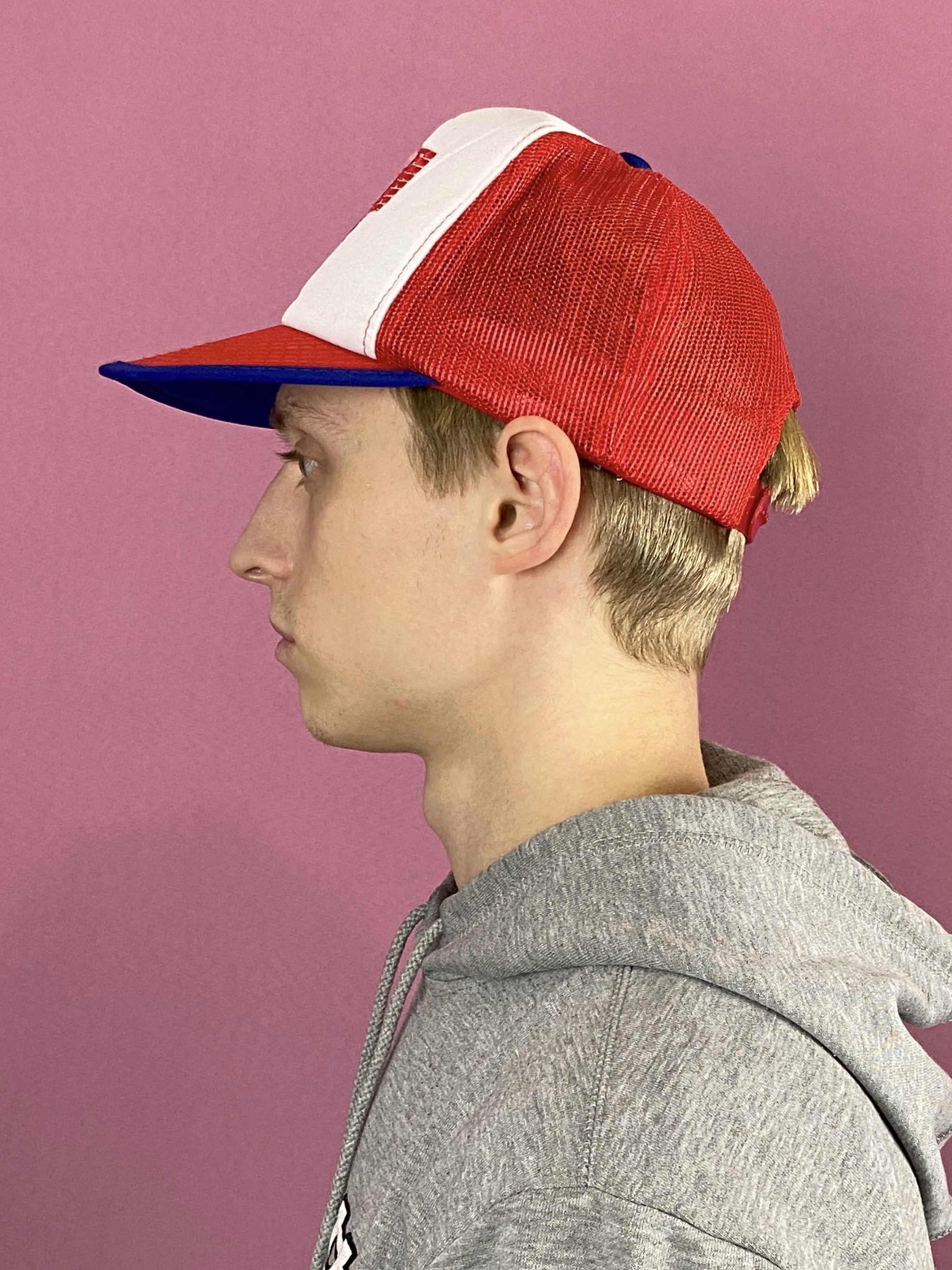 USA Olympics × Vintage 80s McDonalds Olympics USA Vintage Men's Mesh Trucker Cap Size ONE SIZE - 3 Thumbnail