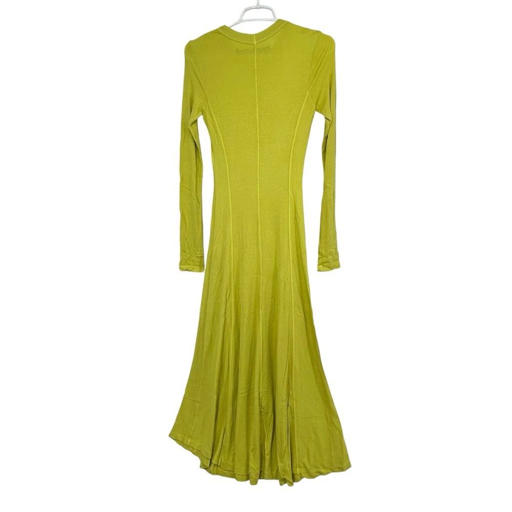 Enza Costa ENZA COSTA VISCOSE SILK BLEND RIB PANELED FLARE DRESS Size S / US 4 / IT 40 - 4 Thumbnail