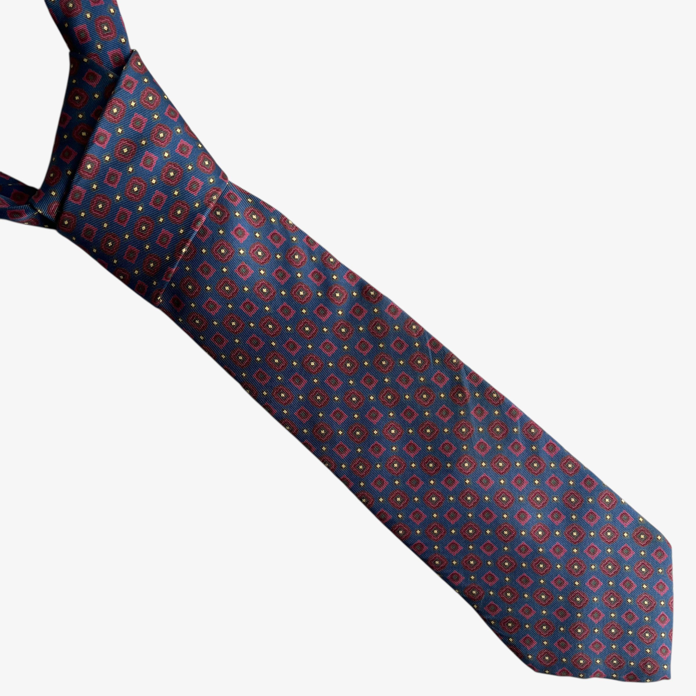 Liberty Vintage 90s Liberty Abstract Geometric Print Silk Tie Size ONE SIZE - 1 Thumbnail