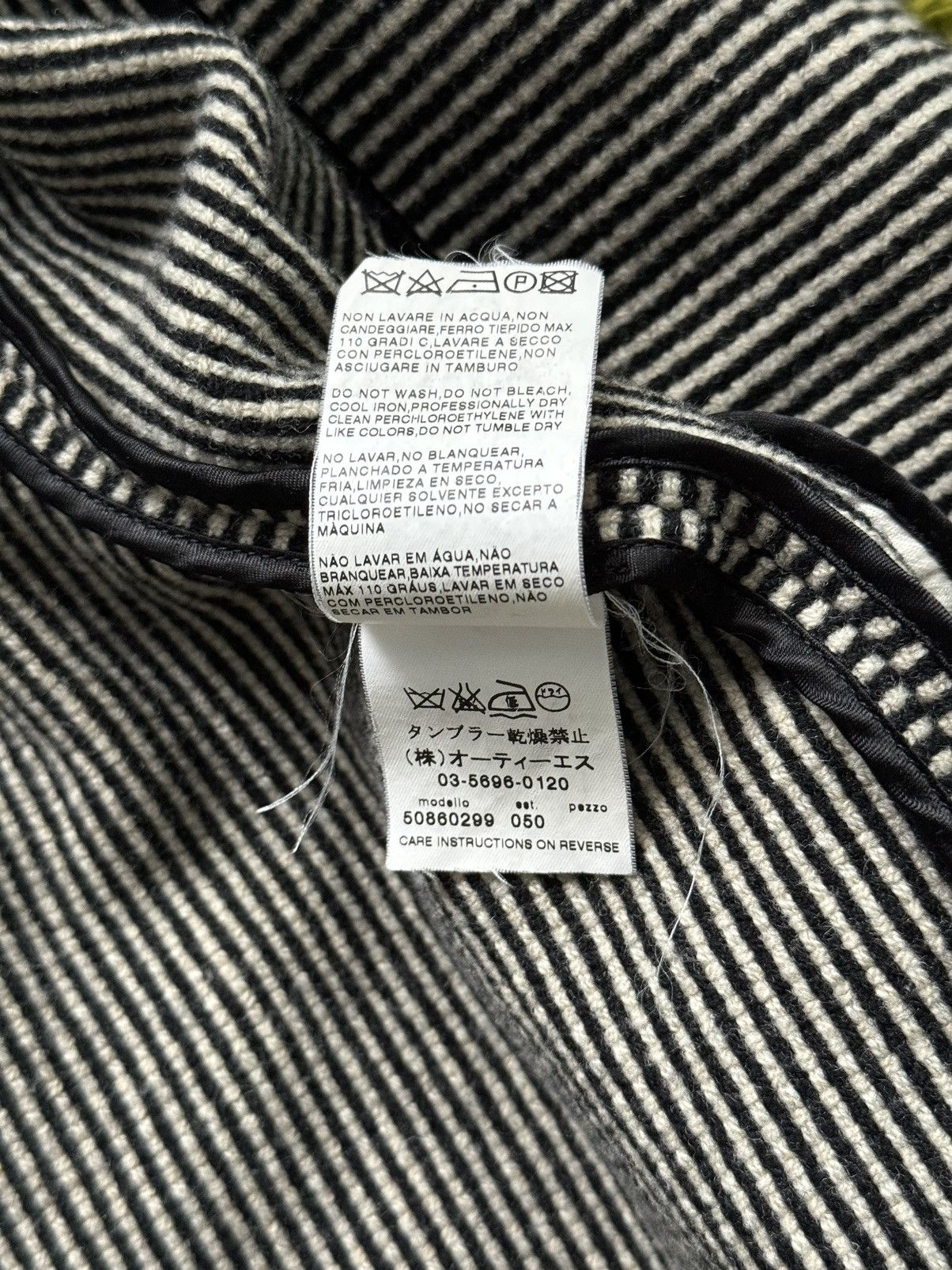 Designer × Max Mara × Weekend Max Mara Max Mara Weekend striped wool coat jacket Size L / US 10 / IT 46 - 10 Thumbnail