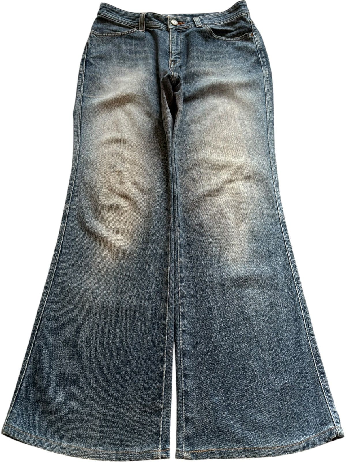 Japanese Brand SALES🔥Vintage Japanese Rusty Mud Wash Bootcut Flare Jeans Size US 30 / EU 46 - 1 Thumbnail