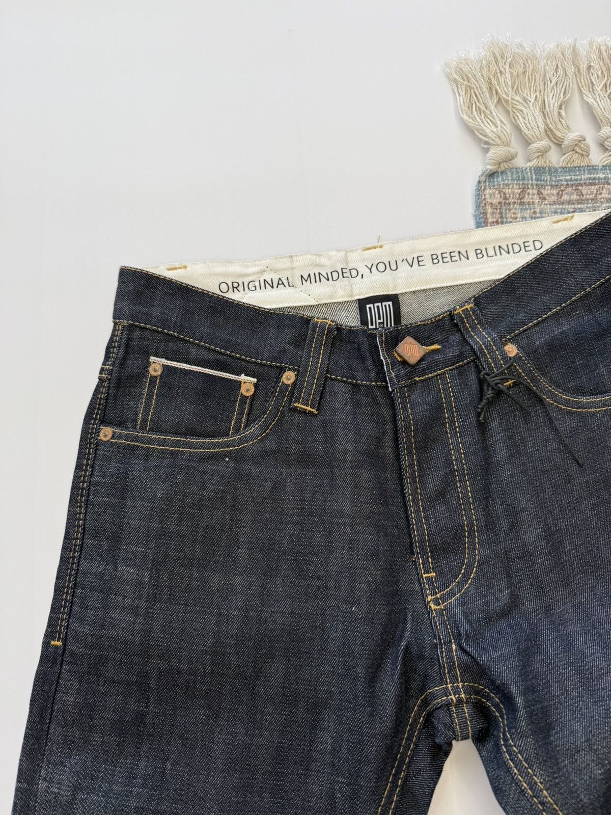 Unkut Unkut OPM New Selvedge Japanese 🇯🇵 Denim Jeans Size US 30 / EU 46 - 9 Thumbnail