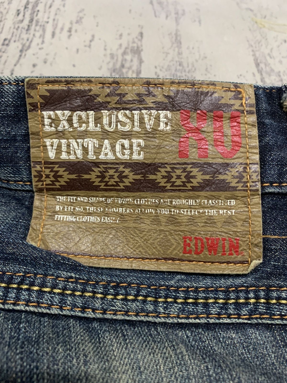 If Six Was Nine Edwin XV Navajo Distress Faded Denim Bootcut Mudmax Goa Size US 34 / EU 50 - 16 Thumbnail