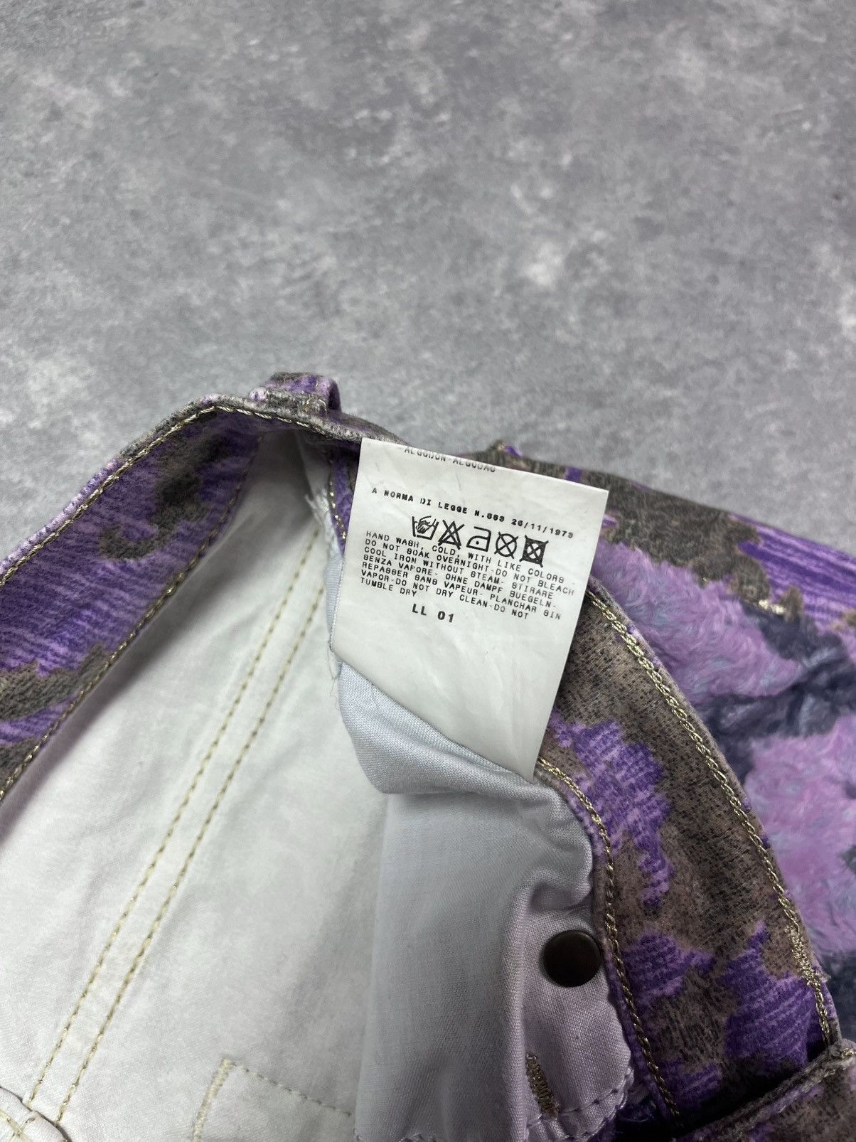 Just Cavalli SS2005 Just Cavalli Mountain Peninsula Purple Pants 26 27 Size 26" / US 2 / IT 38 - 12 Thumbnail